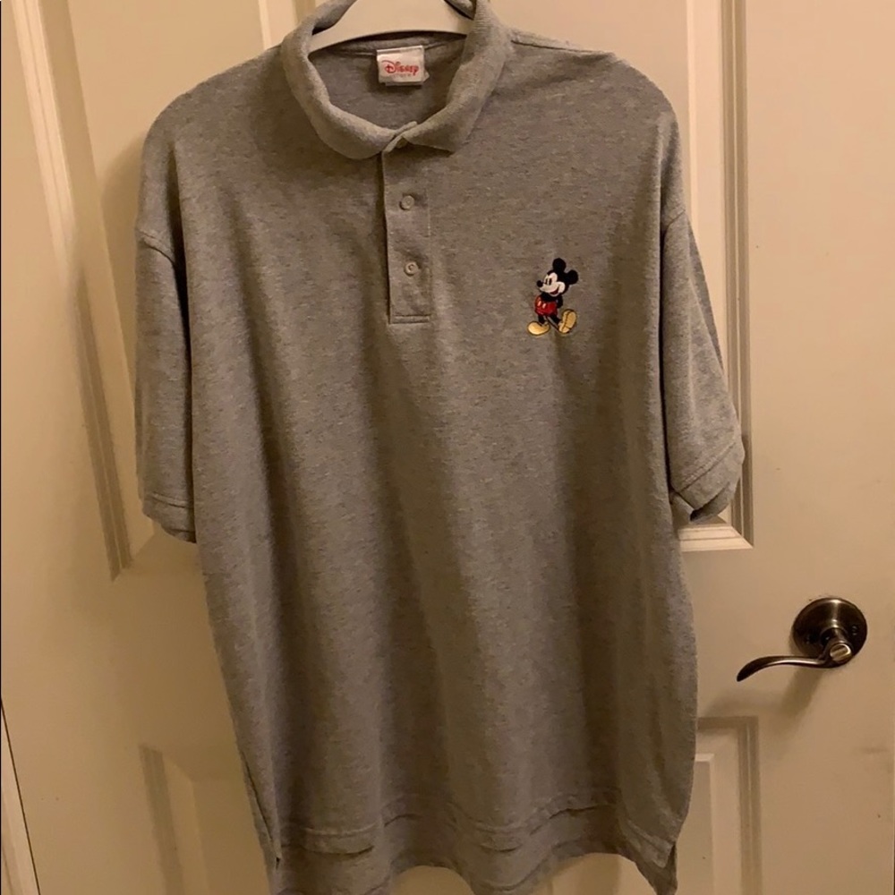 Disney Store Grey Mickey Mouse Polo